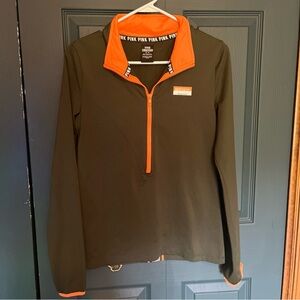 PINK VICTORIA’S SECRET athletic Running Pullover Shirt Half Zip Medium